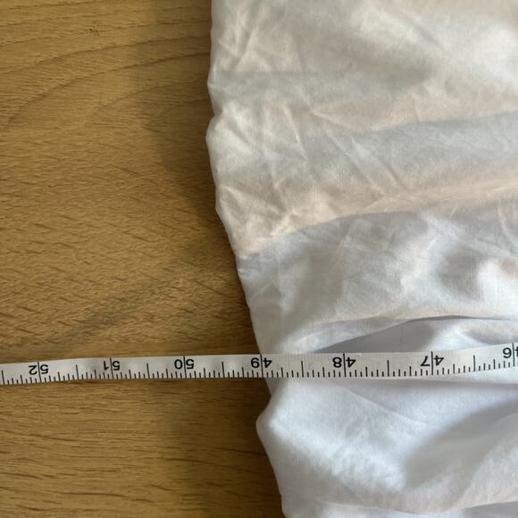 NWT Madewell The Melody Bubble Hem Smocked Midi Dress Size Medium White - Picture 7 of 8